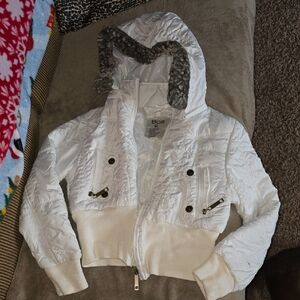 Boa White Hooded Jacket